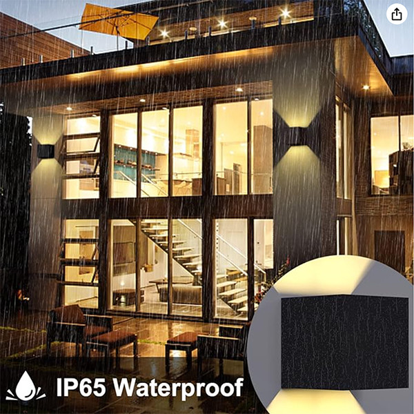 123led Wandlamp buiten | IP65 | Zwart LDR06835 - 7
