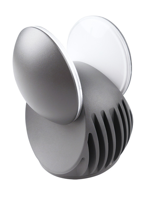 123led Wandlamp buiten | Parijs | 2700K | IP54 | 10.5W | Grijs  LDR06064 - 3