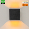 Wandlamp buiten | Up & Down | 1800K | IP54 | 7W | Zwart LDR06831 - 2