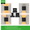 Wandlamp buiten | Up & Down | 1800K | IP54 | 7W | Zwart LDR06831 - 4