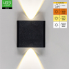 Wandlamp buiten | Up & Down | 2000K-2700K-4000K | IP65 | 2W | Zwart LDR06830 - 2