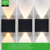 Wandlamp buiten | Up & Down | 2000K-2700K-4000K | IP65 | 2W | Zwart LDR06830 - 4