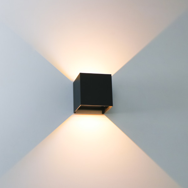 Wandlamp buiten | Up & Down | Amarillo | 2700K | IP54 | 5.5W | Zwart LDR06278 - 2