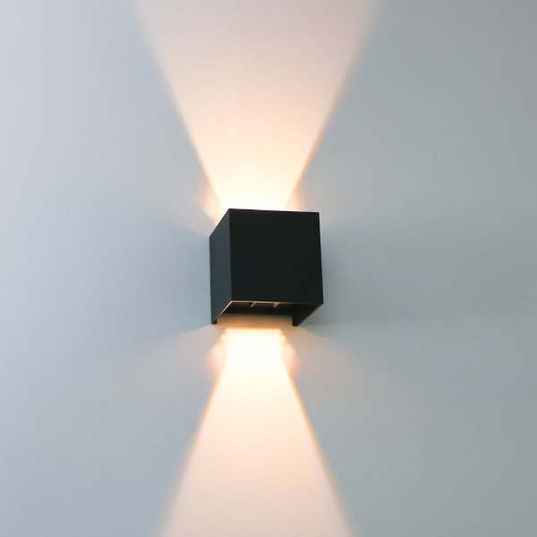Wandlamp buiten | Up & Down | Amarillo | 2700K | IP54 | 5.5W | Zwart LDR06278 - 3