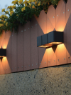123led Wandlamp buiten | Up & Down | Lissabon | 2700K | IP54 | 5.5W | Antraciet  LDR06069 - 2