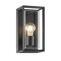 123led Wandlamp buiten E27 | Boston | IP44 | Zwart  LDR08564