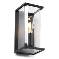 123led Wandlamp buiten E27 | Brooklyn | IP44 | Zwart  LDR08529