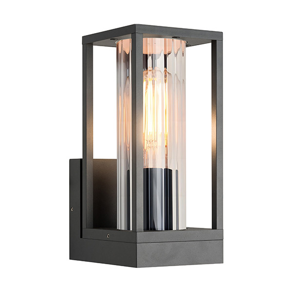 123led Wandlamp buiten E27 | Dakota Ribble | IP44 | Zwart  LDR08555 - 1