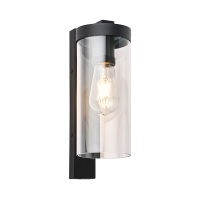 123led Wandlamp buiten E27 | Las Vegas | IP44 | Zwart  LDR08566