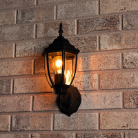 123led Wandlamp buiten E27 | Turijn | IP44 | Zwart  LDR01338