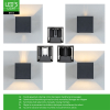 Wandlamp buiten G9 | Up & Down | IP65 | Antraciet LDR06834 - 6