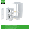 Wandlamp buiten G9 | Up & Down | IP65 | Wit LDR06840 - 7