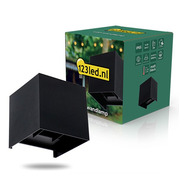 Wandlamp buiten G9 | Up & Down | IP65 | Zwart LDR08865 - 1