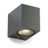 123led Wandlamp buiten GU10 | San Diego | IP44 | Antraciet  LDR06281