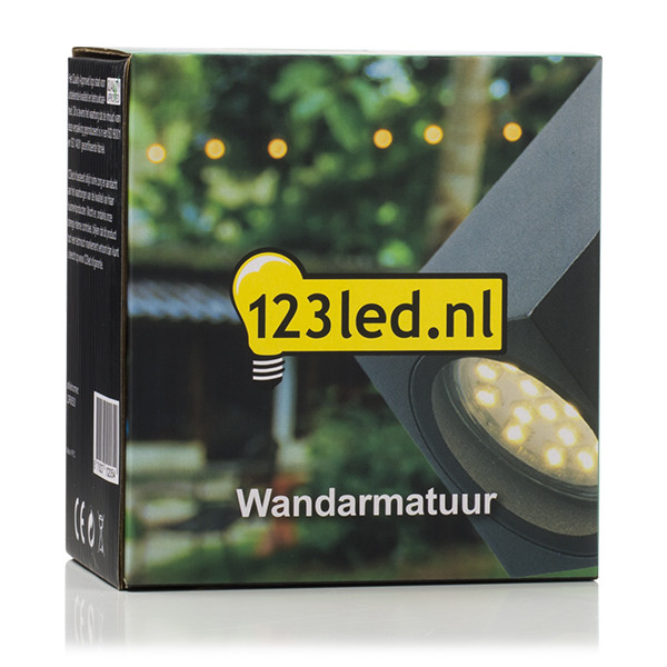 123led Wandlamp buiten GU10 | Siena | IP44 | Zwart  LDR08520 - 6