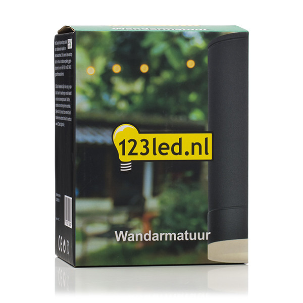 123led Wandlamp buiten GU10 | Storm | IP54 | Zwart  LDR08518 - 5
