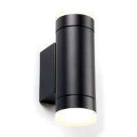 123led Wandlamp buiten GU10 | Up & Down | Quinton | IP54 | Zwart  LDR08519