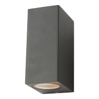 Wandlamp buiten GU10 | Up & Down | San Francisco | IP44 | Antraciet LDR08842