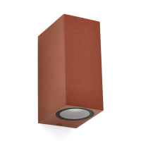 Wandlamp buiten GU10 | Up & Down | San Francisco | IP44 | Roestkleur LDR08843