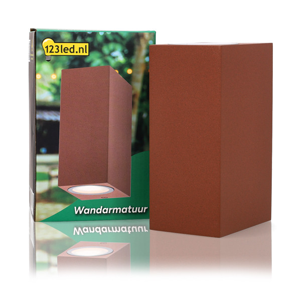 Wandlamp buiten GU10 | Up & Down | San Francisco | IP44 | Roestkleur LDR08843 - 2