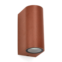 Wandlamp buiten GU10 | Up & Down | Santa Barbara | IP44 | Roestkleur LDR08846