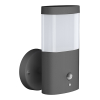 Wandlamp buiten met beweging & schemersensor | Turijn | 3000K | 1000 lumen | Donkergrijs LDR08736 - 1