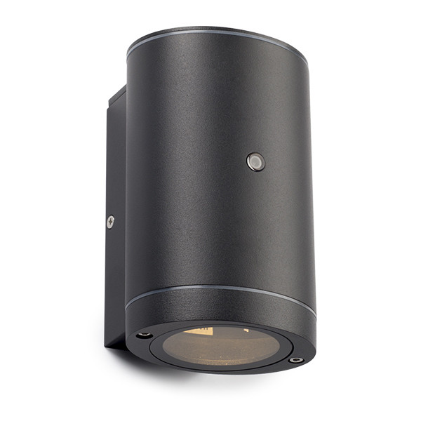 Wandlamp buiten met schemersensor GU10 | Kingston | IP44 | Zwart LDR08523 - 1