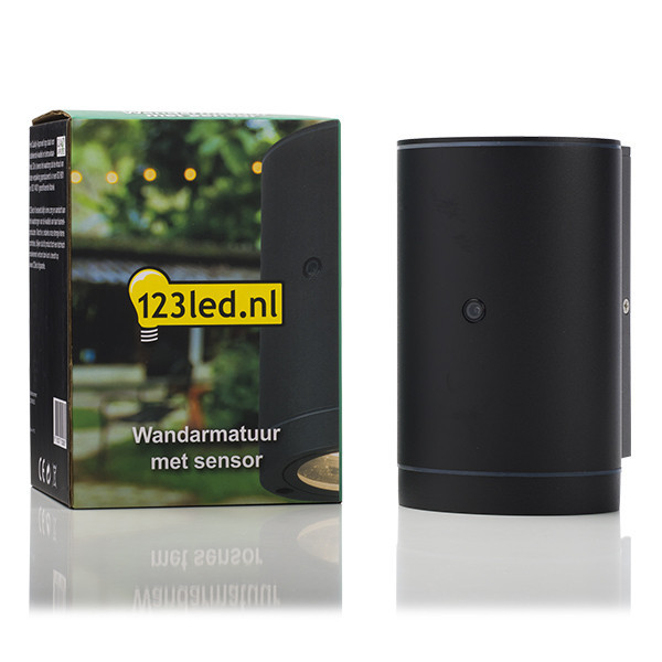 Wandlamp buiten met schemersensor GU10 | Kingston | IP44 | Zwart LDR08523 - 2