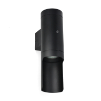 Wandlamp buiten met schemersensor GU10 | New Orleans | IP44 | Zwart LDR08860