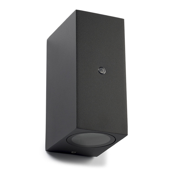 Wandlamp buiten met schemersensor GU10 | Up & Down | Avalon | IP44 | Zwart LDR08522 - 3
