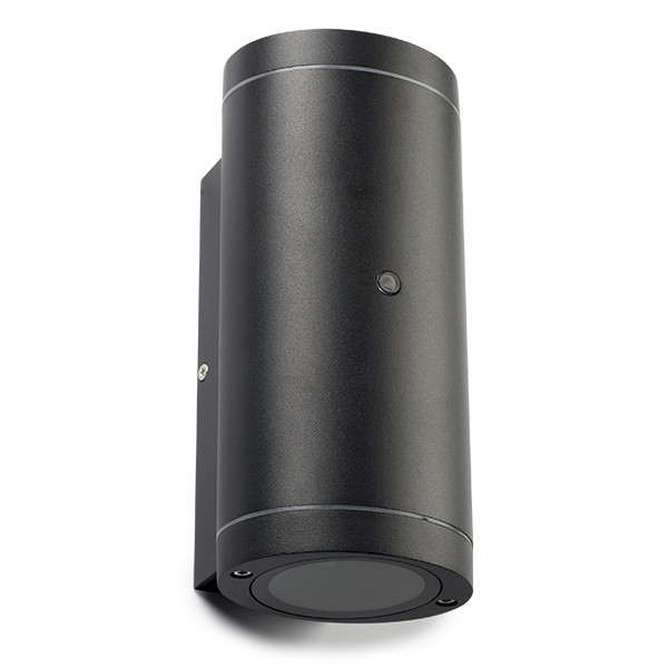 Wandlamp buiten met schemersensor GU10 | Up & Down | Kendall | IP44 | Zwart LDR08524 - 3