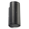 Wandlamp buiten met schemersensor GU10 | Up & Down | Kendall | IP44 | Zwart LDR08524 - 3