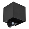 Wandlamp buiten met sensor | Up & Down | 1800K | IP54 | 7W | Zwart LDR06832 - 1