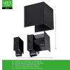Wandlamp buiten met sensor | Up & Down | 1800K | IP54 | 7W | Zwart LDR06832 - 5