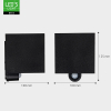 Wandlamp buiten met sensor | Up & Down | 1800K | IP54 | 7W | Zwart LDR06832 - 7