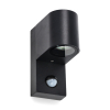 Wandlamp buiten met sensor GU10 | Sacramento | IP44 | Zwart LDR08557 - 1