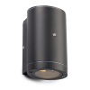 123led Wandlamp buiten met sensor GU10 | Kingston | IP44 | Zwart  LDR08523 - 1