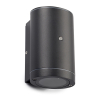 123led Wandlamp buiten met sensor GU10 | Kingston | IP44 | Zwart  LDR08523 - 3