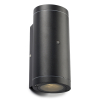 123led Wandlamp buiten met sensor GU10 | Up & Down | Kendall | IP44 | Zwart  LDR08524 - 1