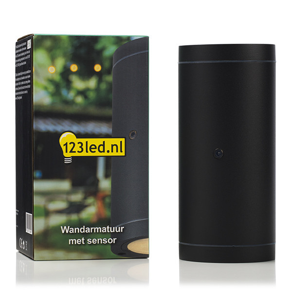 123led Wandlamp buiten met sensor GU10 | Up & Down | Kendall | IP44 | Zwart  LDR08524 - 2