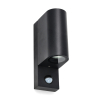Wandlamp buiten met sensor GU10 | Up & Down | Santa Barbara | IP44 | Zwart LDR08559 - 1