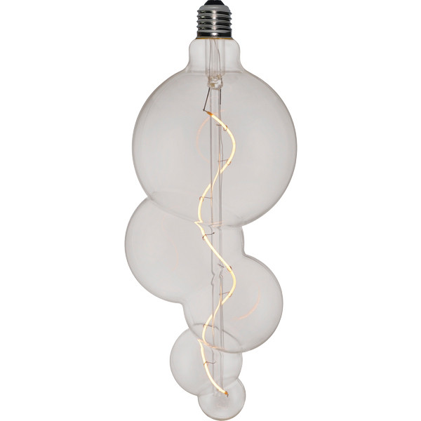 123led XXL lamp E27 | Bubble-5 FleX | Clear | 2200K Dimbaar | 4W  LDR06158 - 1