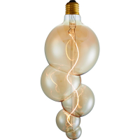 123led XXL lamp E27 | Bubble-5 FleX | Gold | 2000K | Dimbaar | 4W  LDR06159