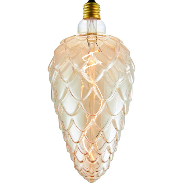 123led XXL lamp E27  | Pine-Cone FleX | Gold | 2000K | Dimbaar | 4W  LDR06173 - 1