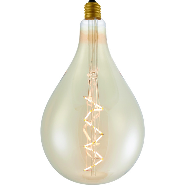 123led XXL lamp E27 | Spiral FleX | Gold | 2500K | Dimbaar | 6W  LDR06180 - 1