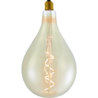 123led XXL lamp E27 | Spiral FleX | Gold | 2500K | Dimbaar | 6W  LDR06180