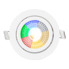 Zigbee inbouwspot | Rond | RGB + 2700-6500K | Wit | Ø 75 mm | IP65 | Dimbaar | 5W LDR02449 - 1