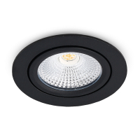 Zigbee inbouwspot | Rond | RGB + 2700-6500K | Zwart | Ø 75 mm | IP65 | Dimbaar | 5W LDR02451