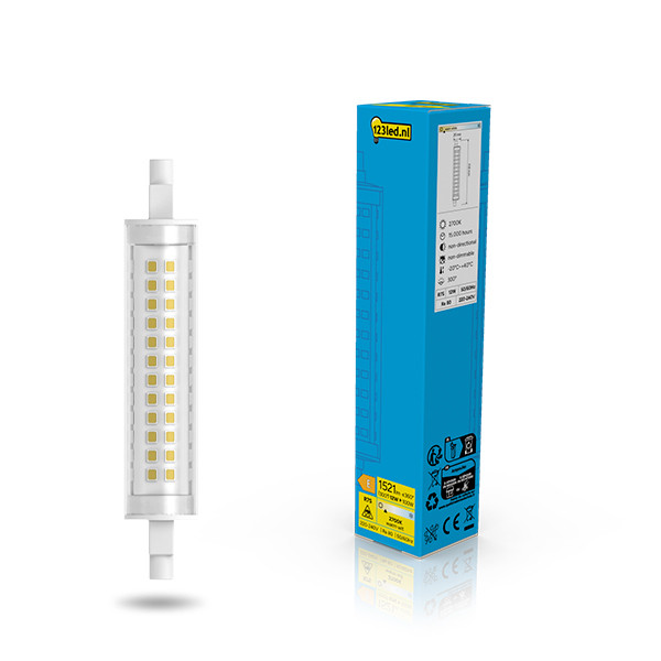123led led lamp R7s | Staaflamp | SMD | 118mm | 2700K | 12W (100W) LDR02606 - 1