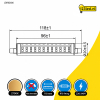 123led led lamp R7s | Staaflamp | SMD | 118mm | 2700K | 12W (100W) LDR02606 - 2